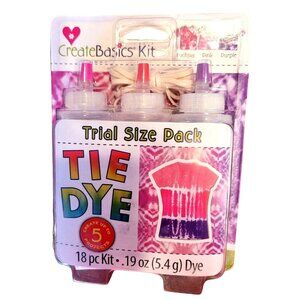 Tie Dye Kit in Fuchsia Pink Purple Trial Size Pack Crafting Fun NWT H1387